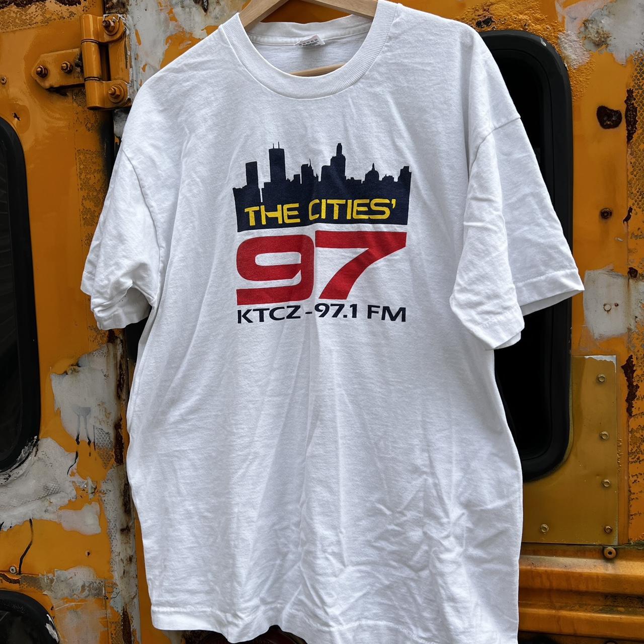 Vintage ‘The Cities 97.1 FM’ Radio T-Shirt , Pit to..., image size:1280x1280