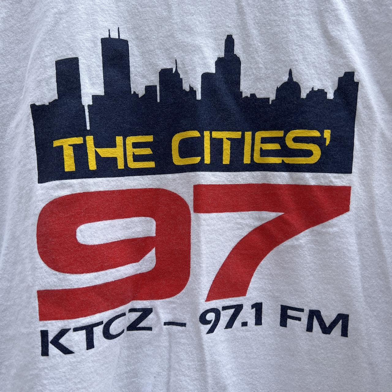 Vintage ‘The Cities 97.1 FM’ Radio T-Shirt , Pit to..., image size:1280x1280