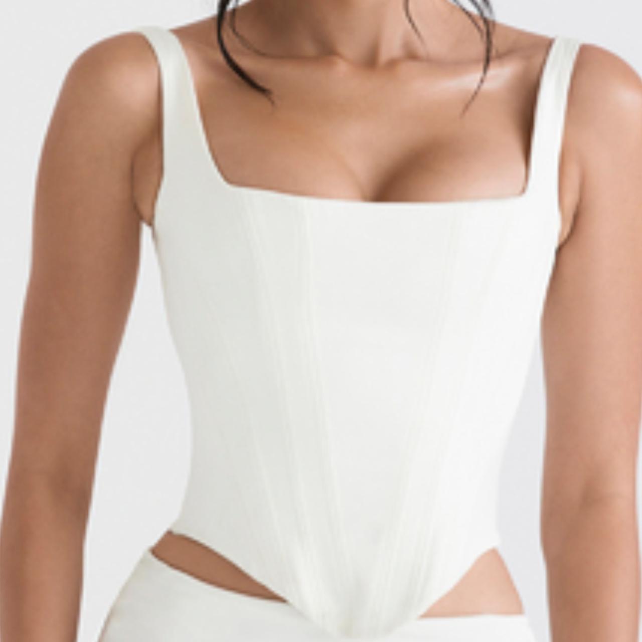 HOUSE OF shops CB : RAFA IVORY SATIN CORSET