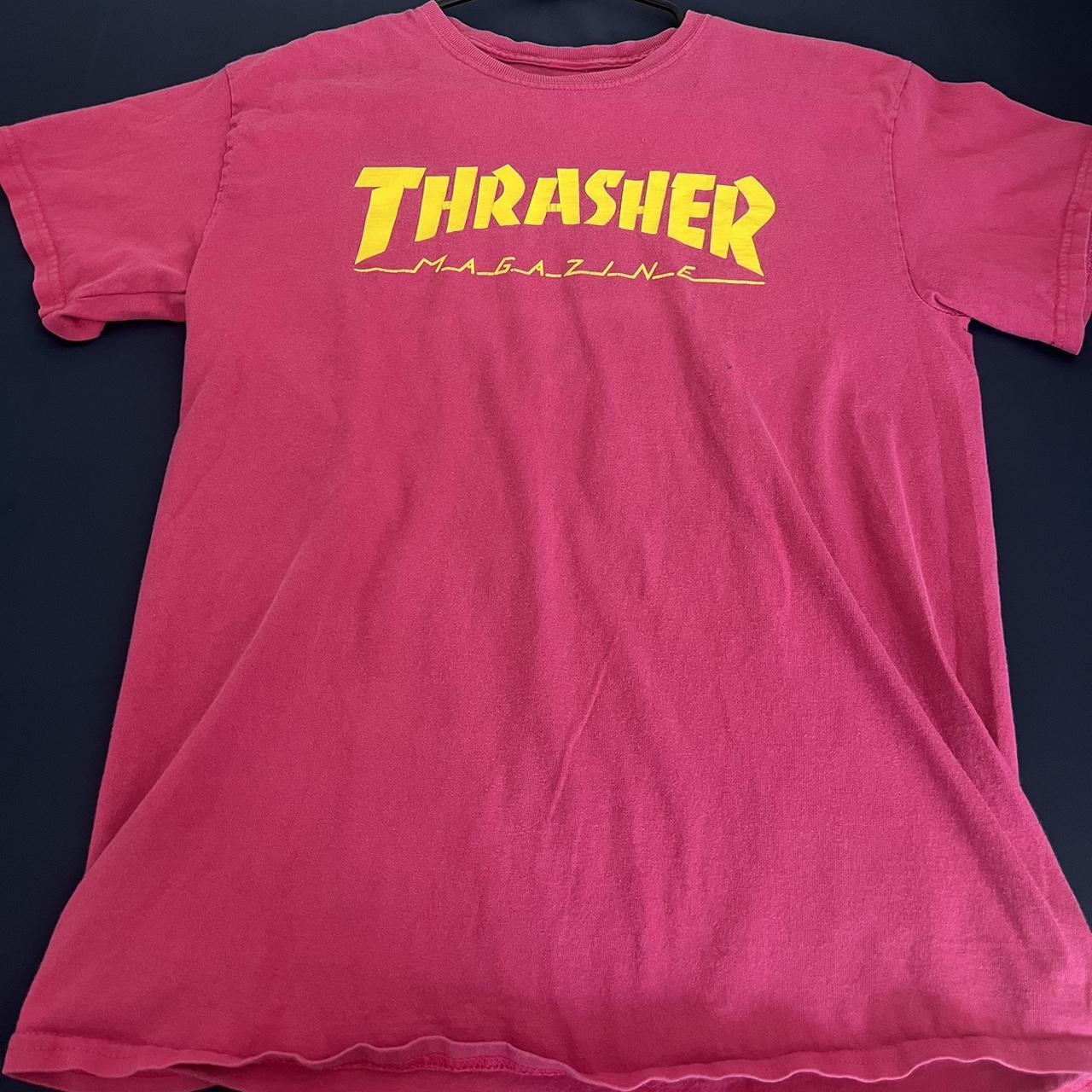 Hot pink outlet thrasher shirt