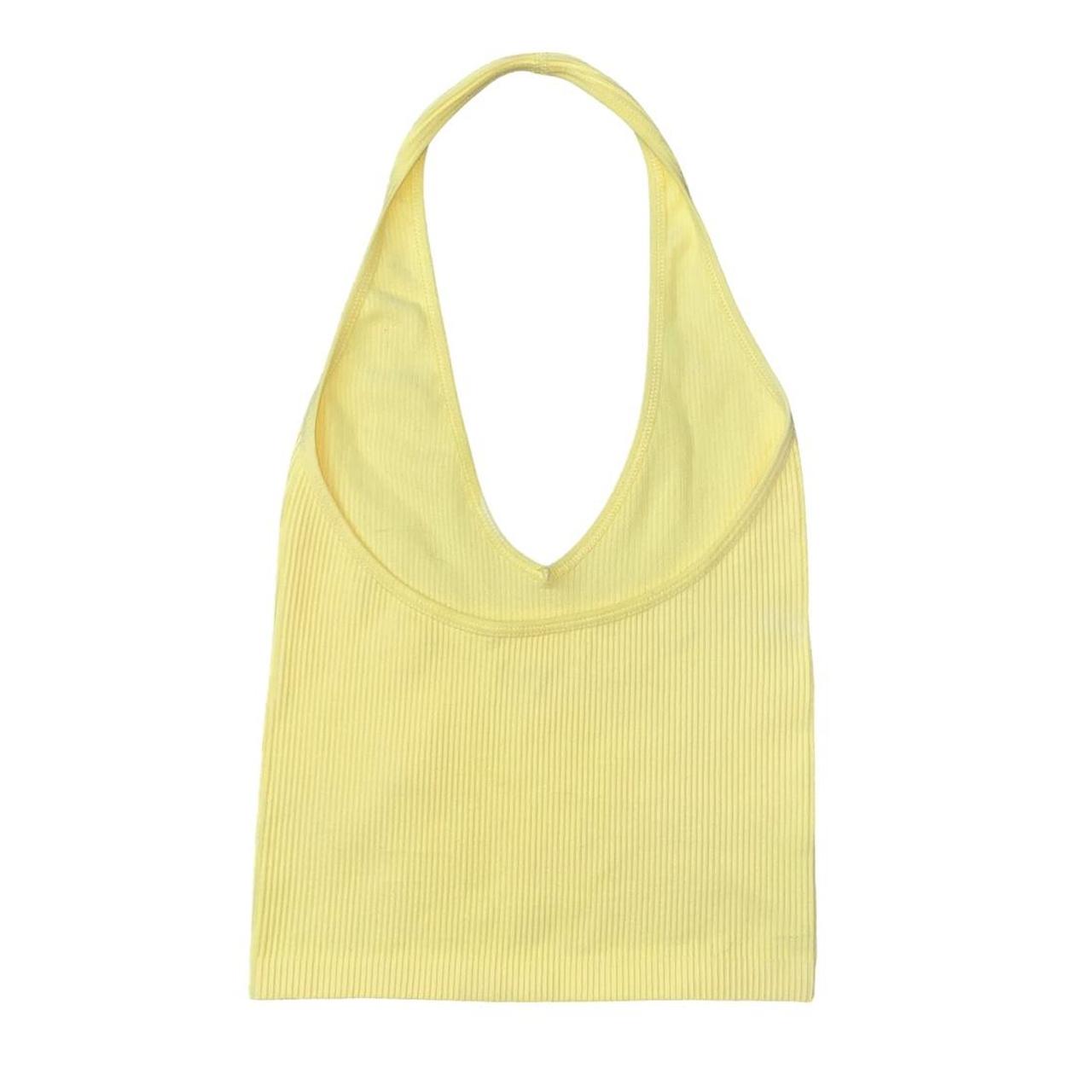 Out From Under Jackie Seamless Halter Tank Top in Yellow