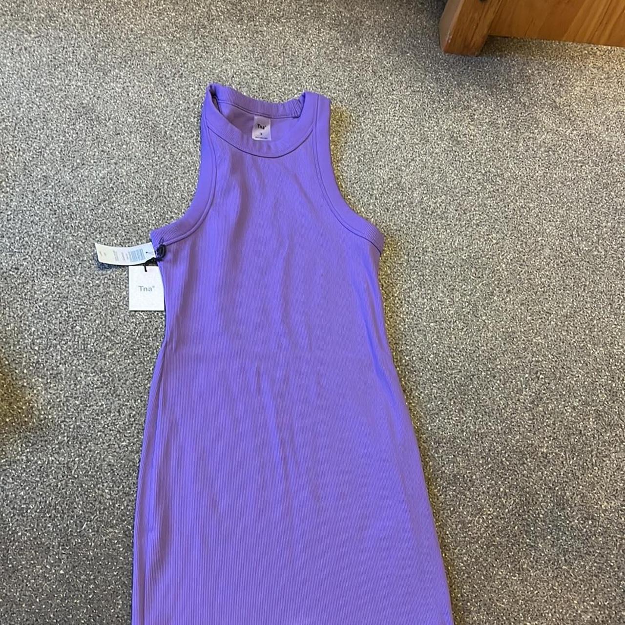 Aritzia Women's Purple Dress Depop