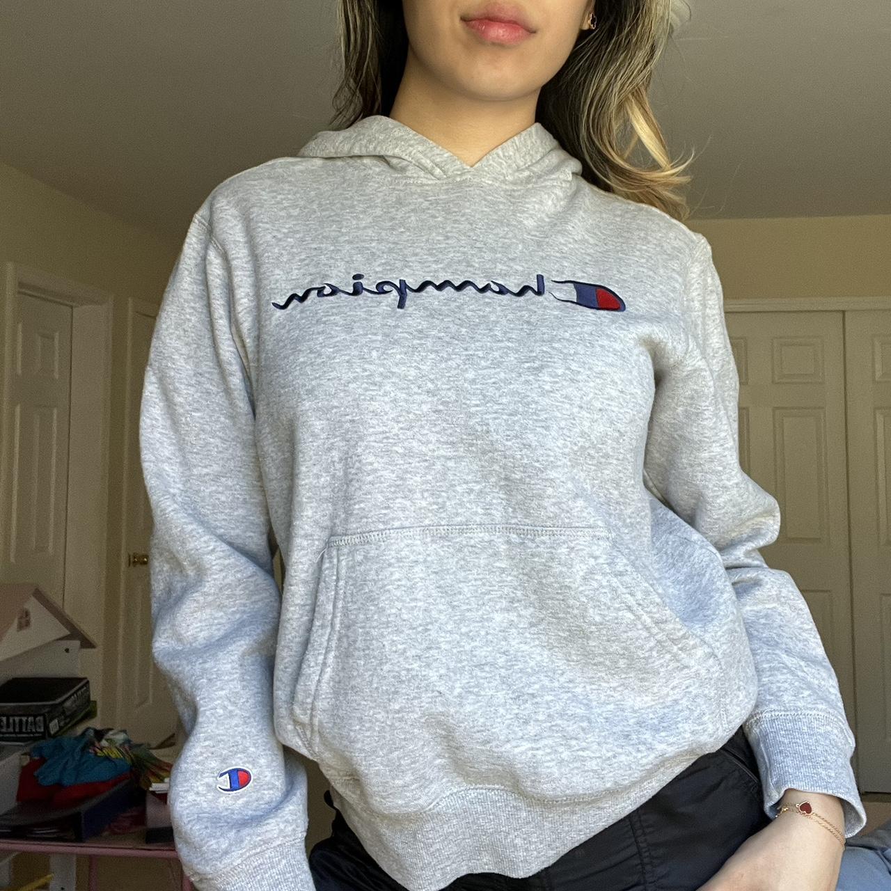 Champion grey store hoodie kids