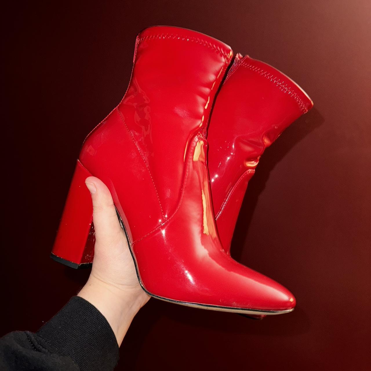 Aldo boots red best sale