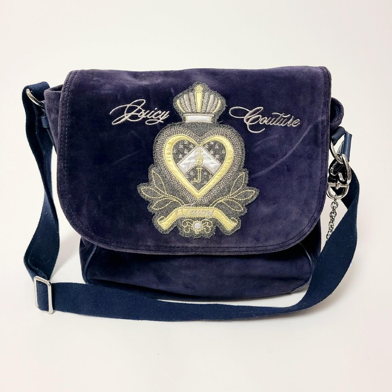 Vintage Y2K Velour Messenger Bag by Juicy Couture