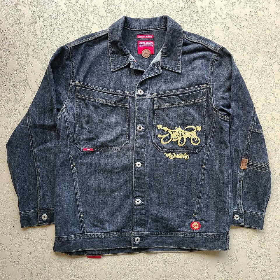 Vintage 90s/Early 00s Y2K, oversized Denim Jacket by - Depop