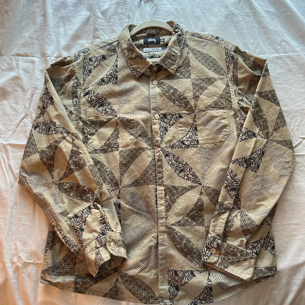 Stussy quilt discount pattern shirt