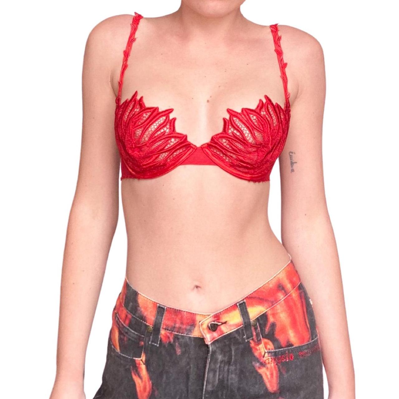 Ravage Rare vintage flame bra French lingerie from... Depop