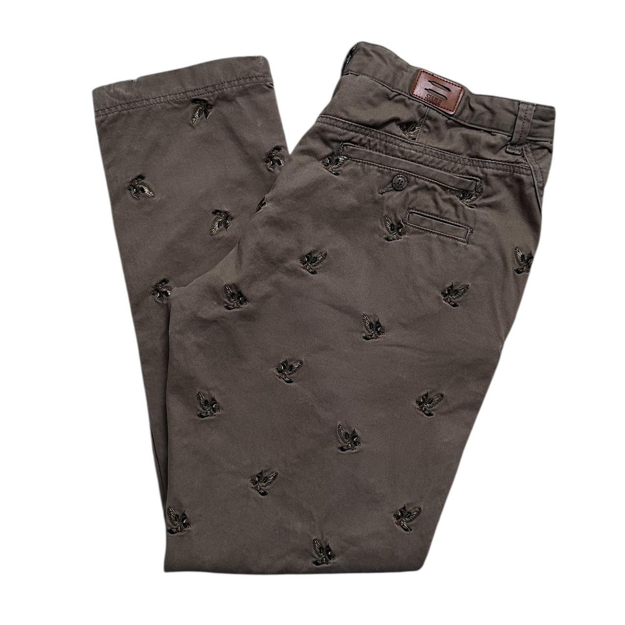 Men's Chino Pants - Brown/Khaki - 38" – Jeff Staple Pigeon All Over Print Embroidered …