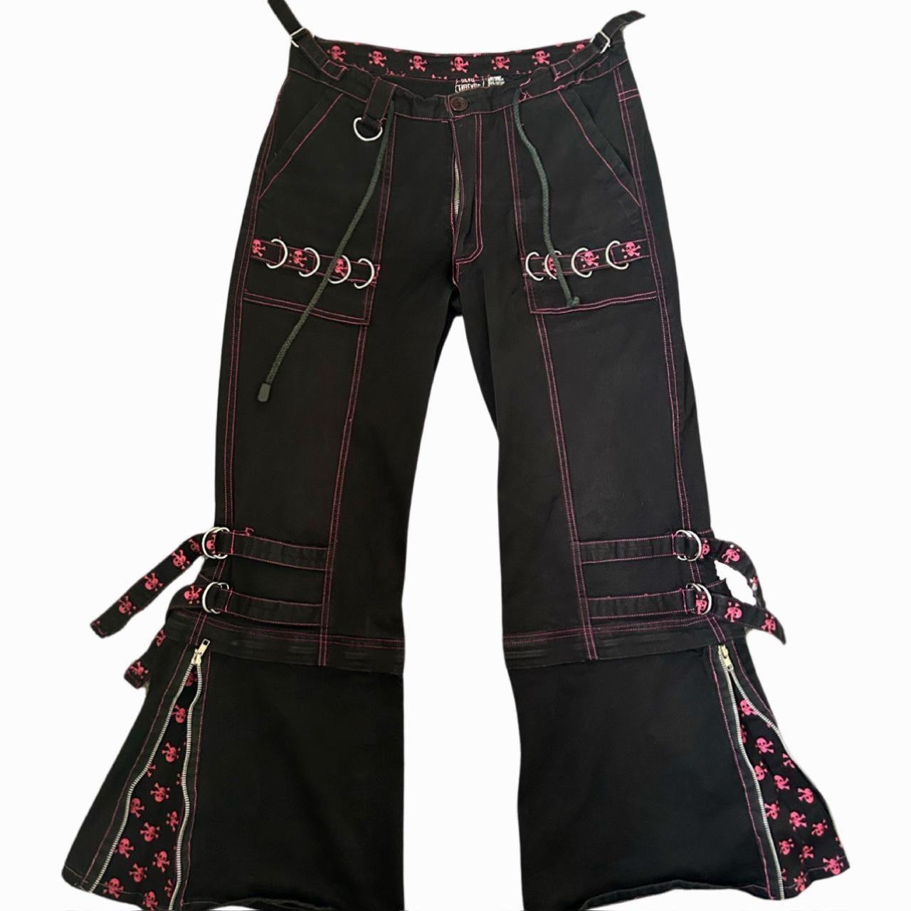 Rare vintage】Tripp nyc skull zip pants（Tripp NYC Vintage