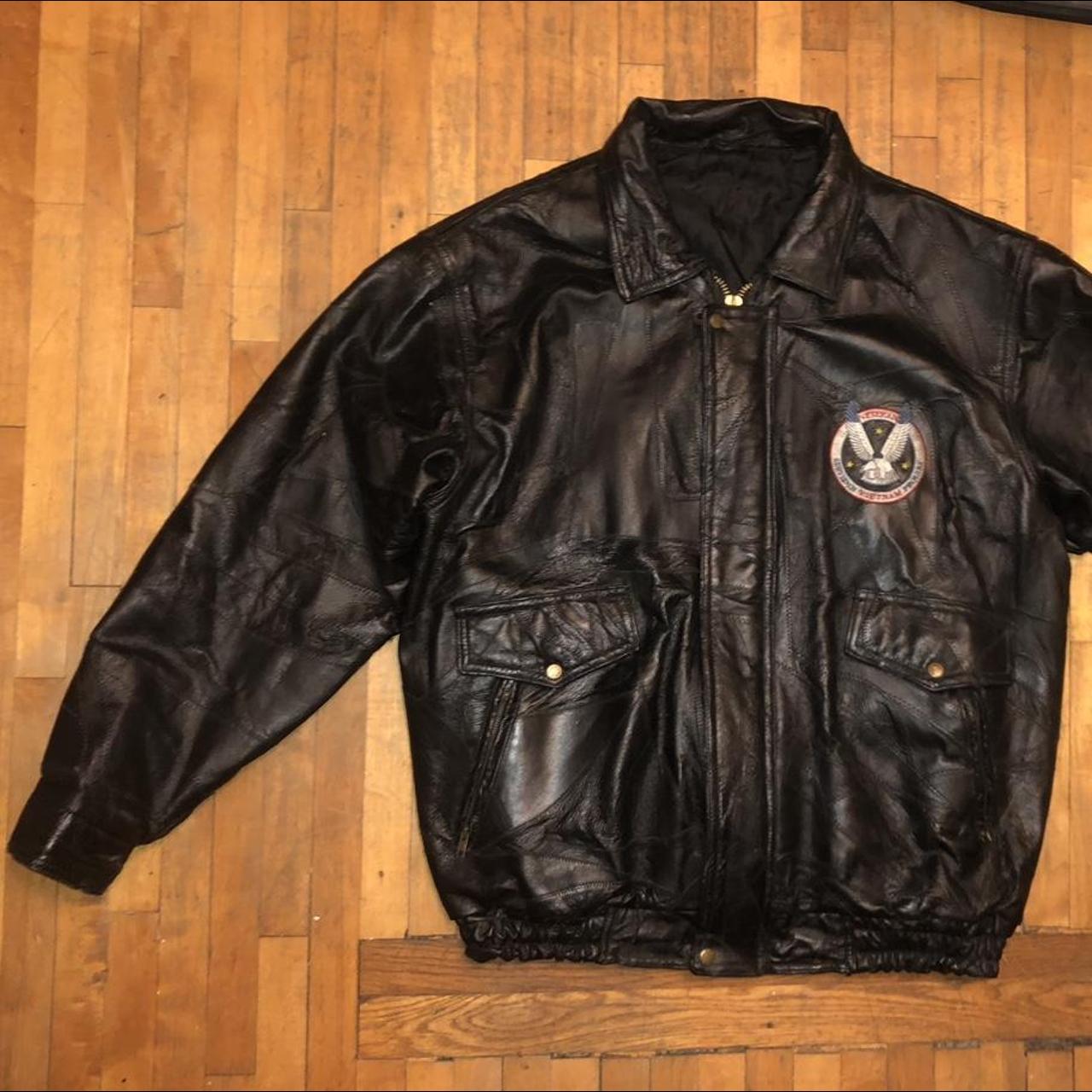 Louis Vuitton Mens Leather Dreaming Varsity Jacket - Depop