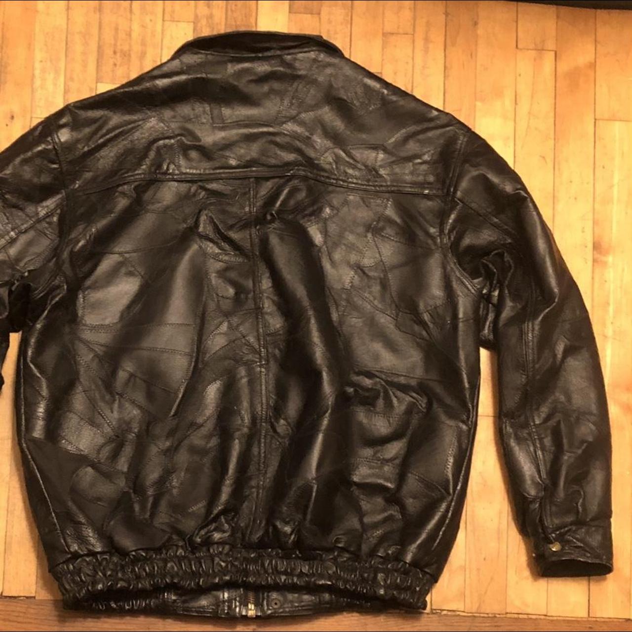 Leather Jacket, price is with pins included. Pins - Depop