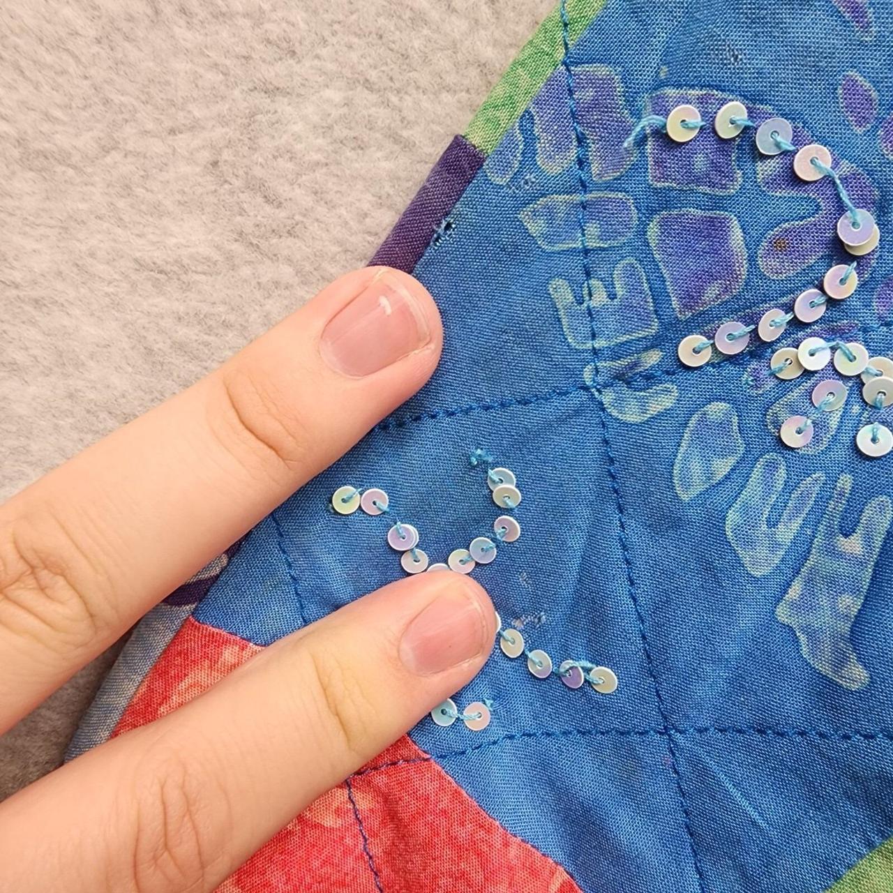 Women's Jacket - Multi - M – Patchwork Quilted Ja… - image 3