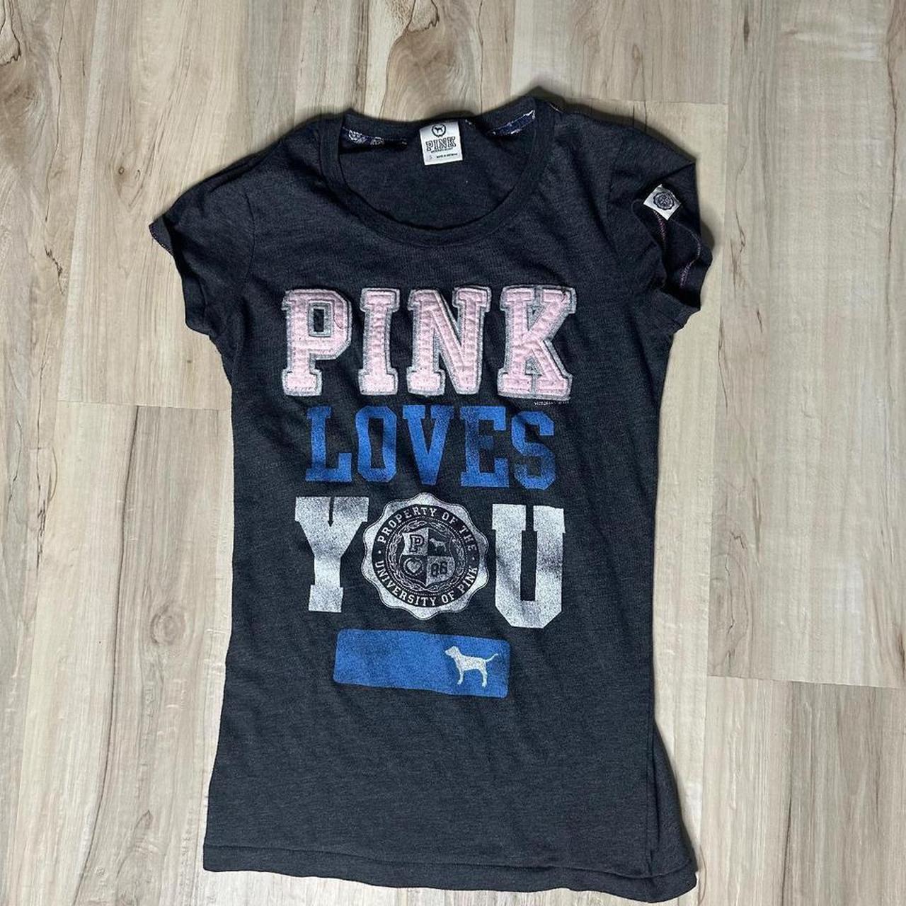 PINK t-shirt ! Pink t-shirt ! Victoria Secret... - Depop