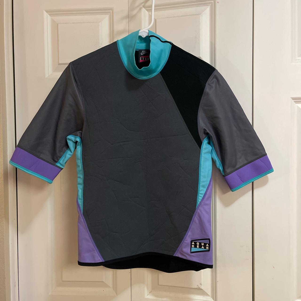 Purple and aqua store nike shirt