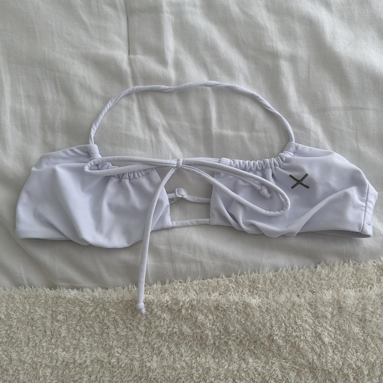 Frankies Bikinis Women's White Bikiniandtankinitops Depop