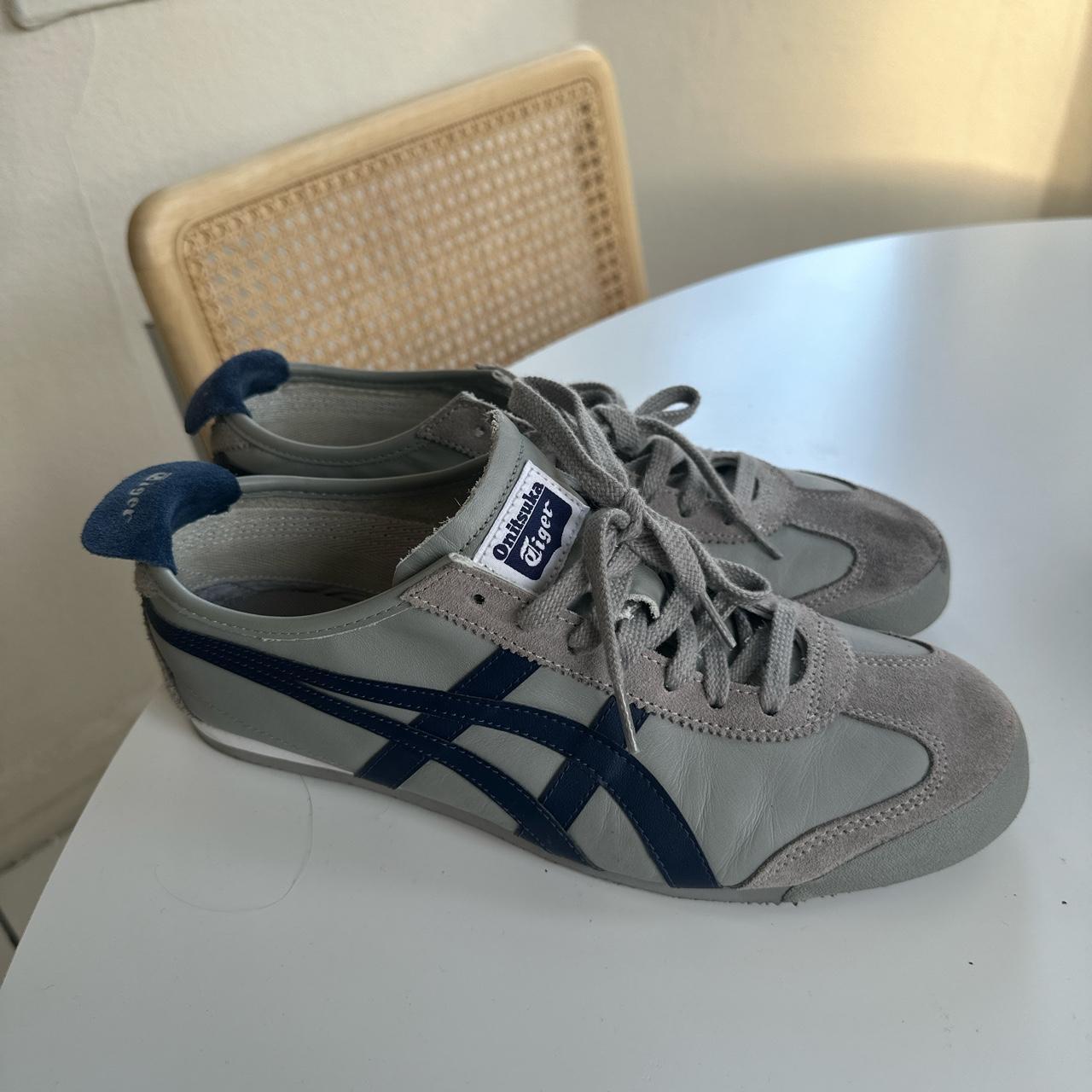 Onitsuka tiger grey on sale blue