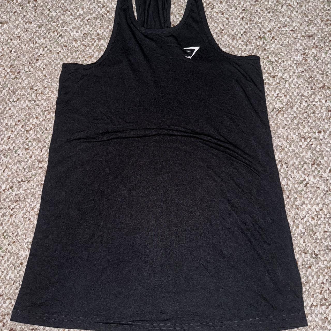 Black tank top from Gymshark Size XS New never worn... - Depop