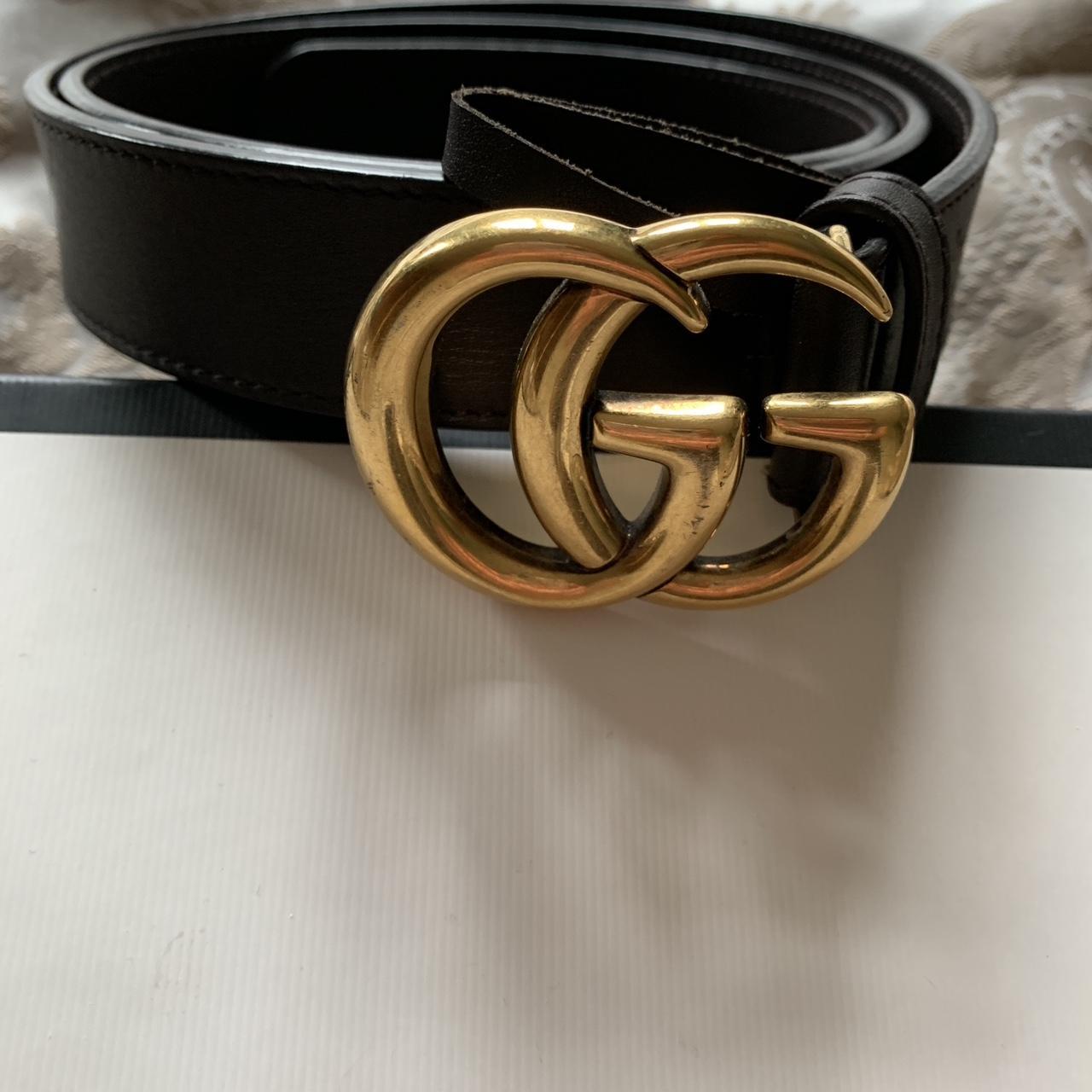 Beautiful brown leather Gucci ladies belt. Worn a... - Depop