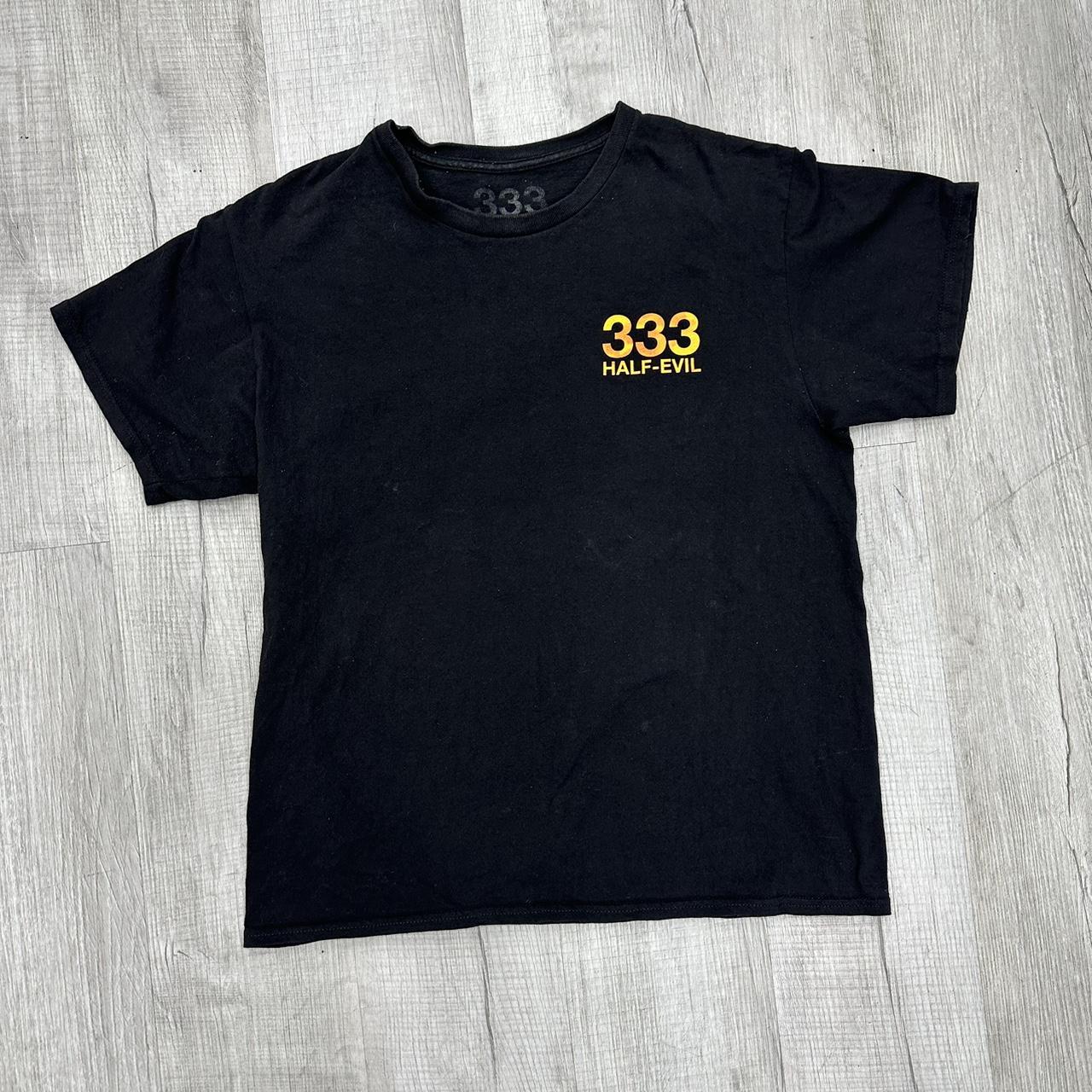 Half Evil 333 Logo Tee Size - L #halfevil #333... - Depop