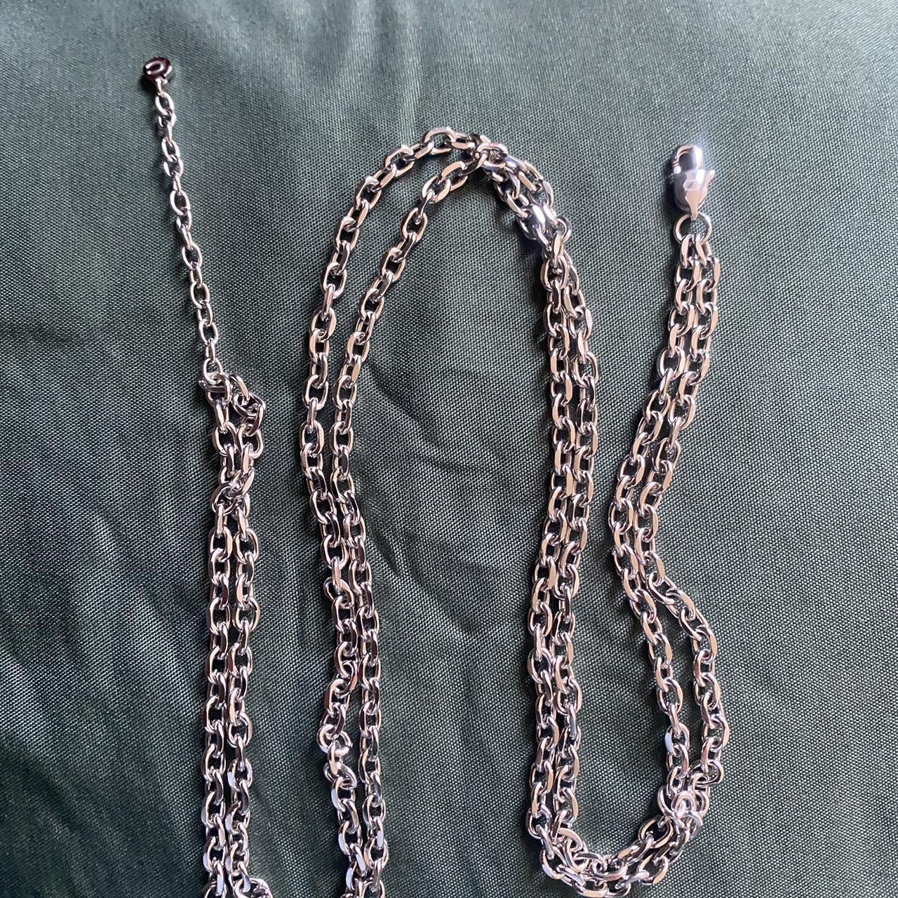 Sliver Chain Double Layered Chain Cernucci Brand Depop