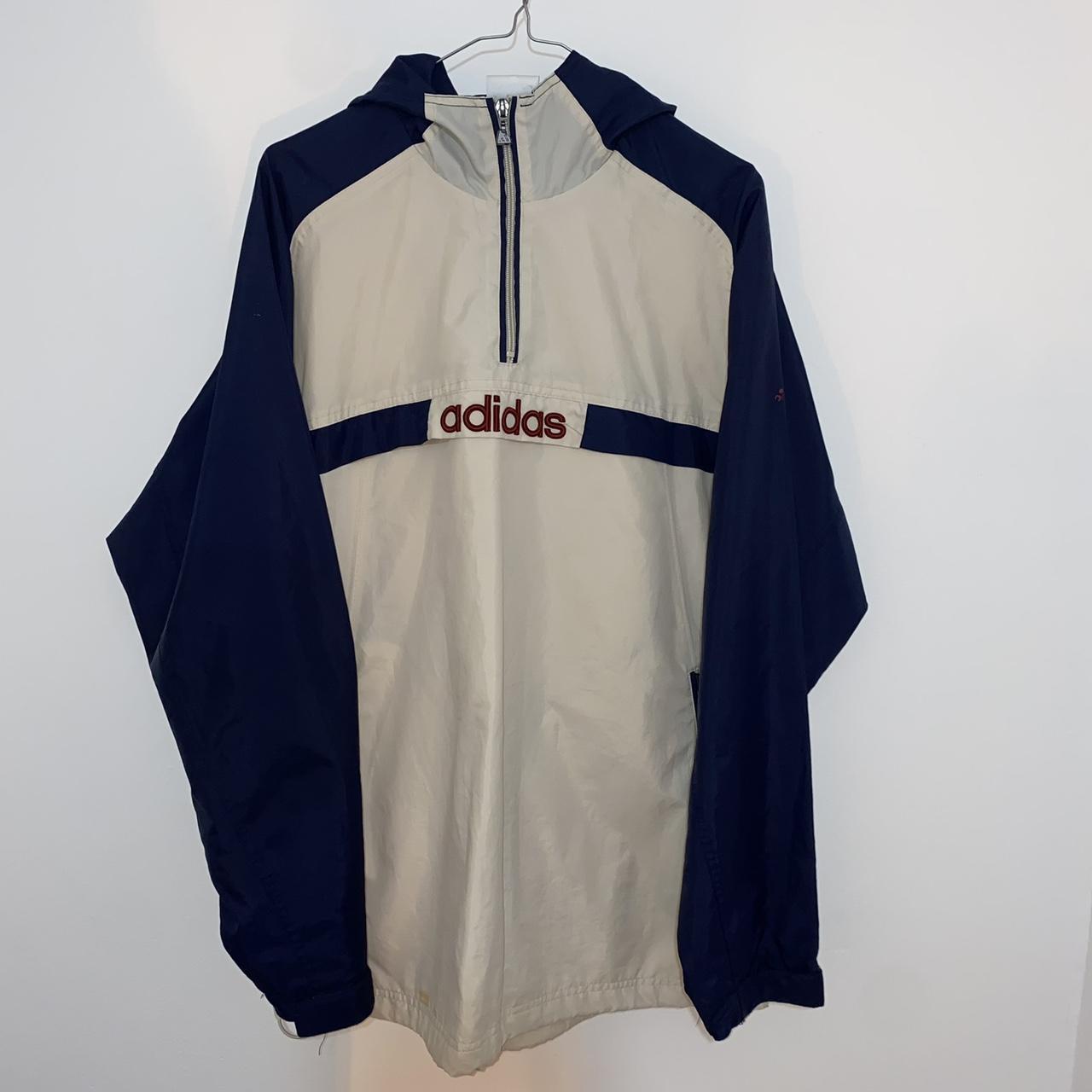 Adidas Men's Cream Jacket | Depop