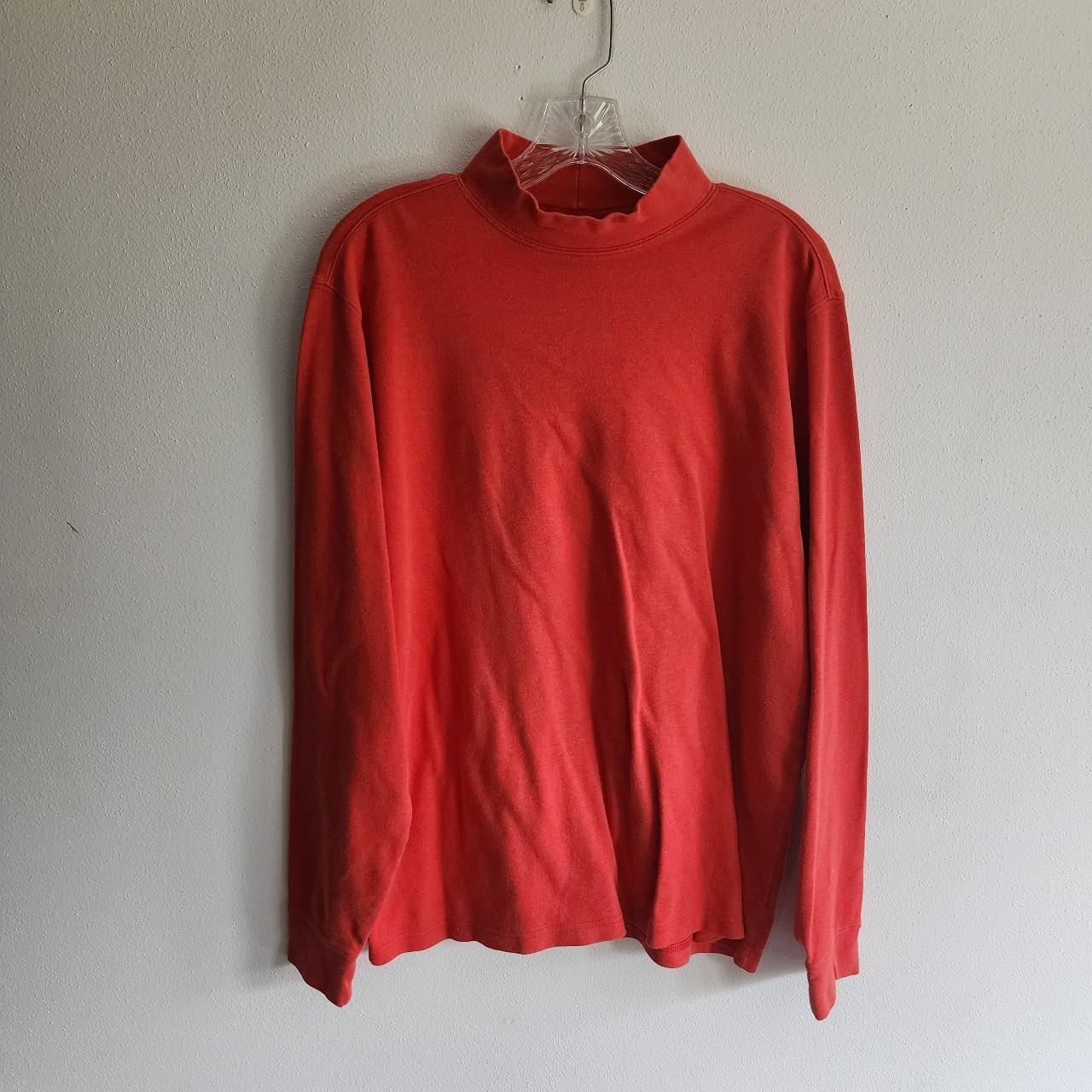 red nike mock turtleneck