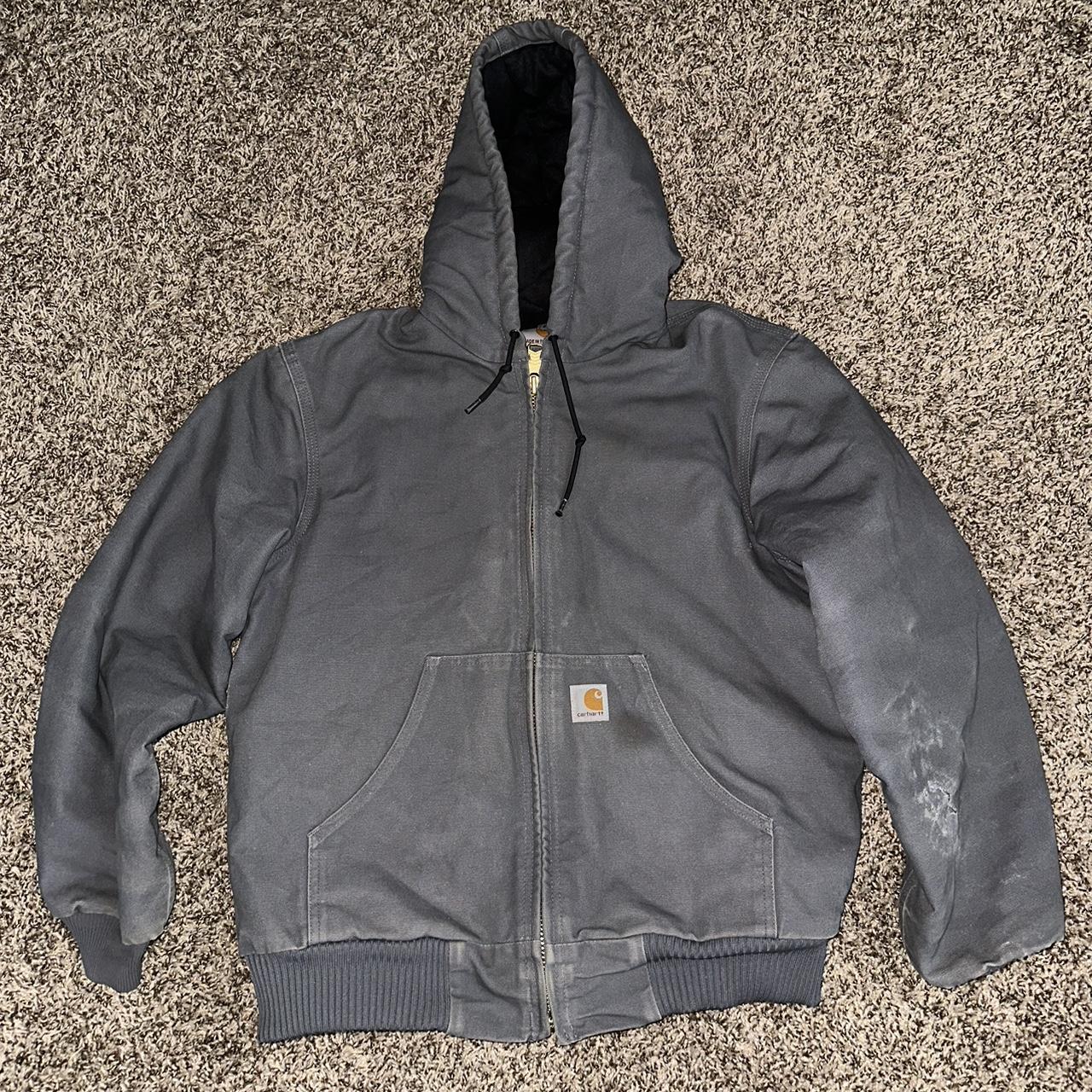 Carhartt Men's Grey Jacket | Depop