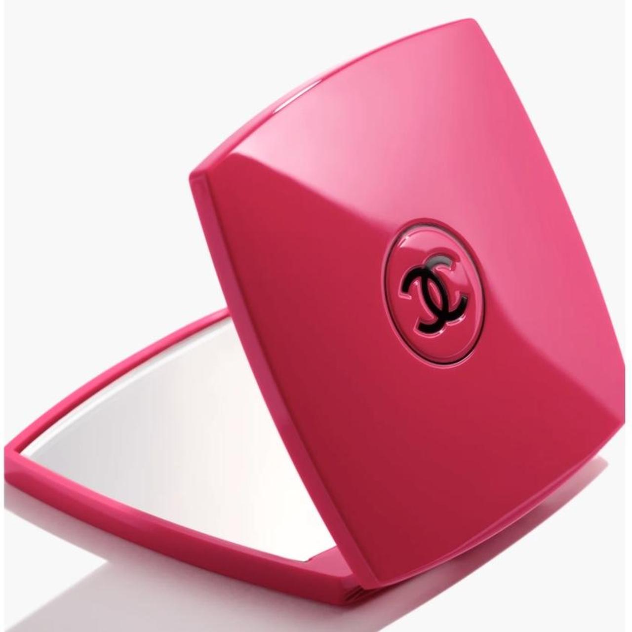 Pink chanel discount compact mirror