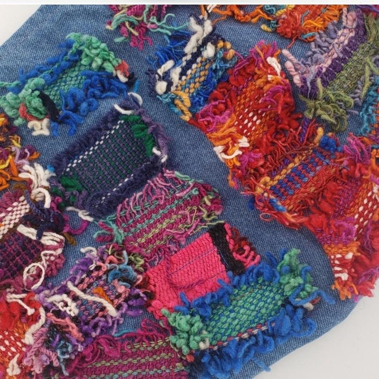 Women's Bag - Multi/Blue – Unique patchwork denim… - image 2