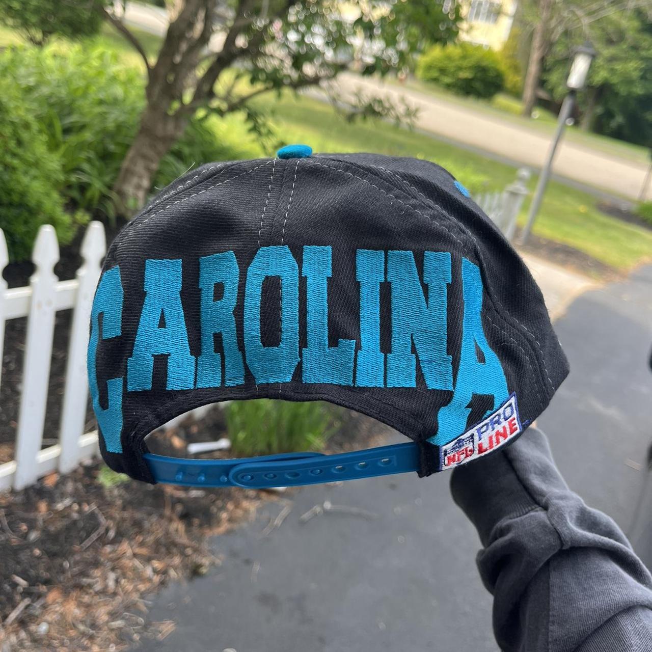 Vintage Carolina Panthers Pro Line Big Logo Snapback - Depop