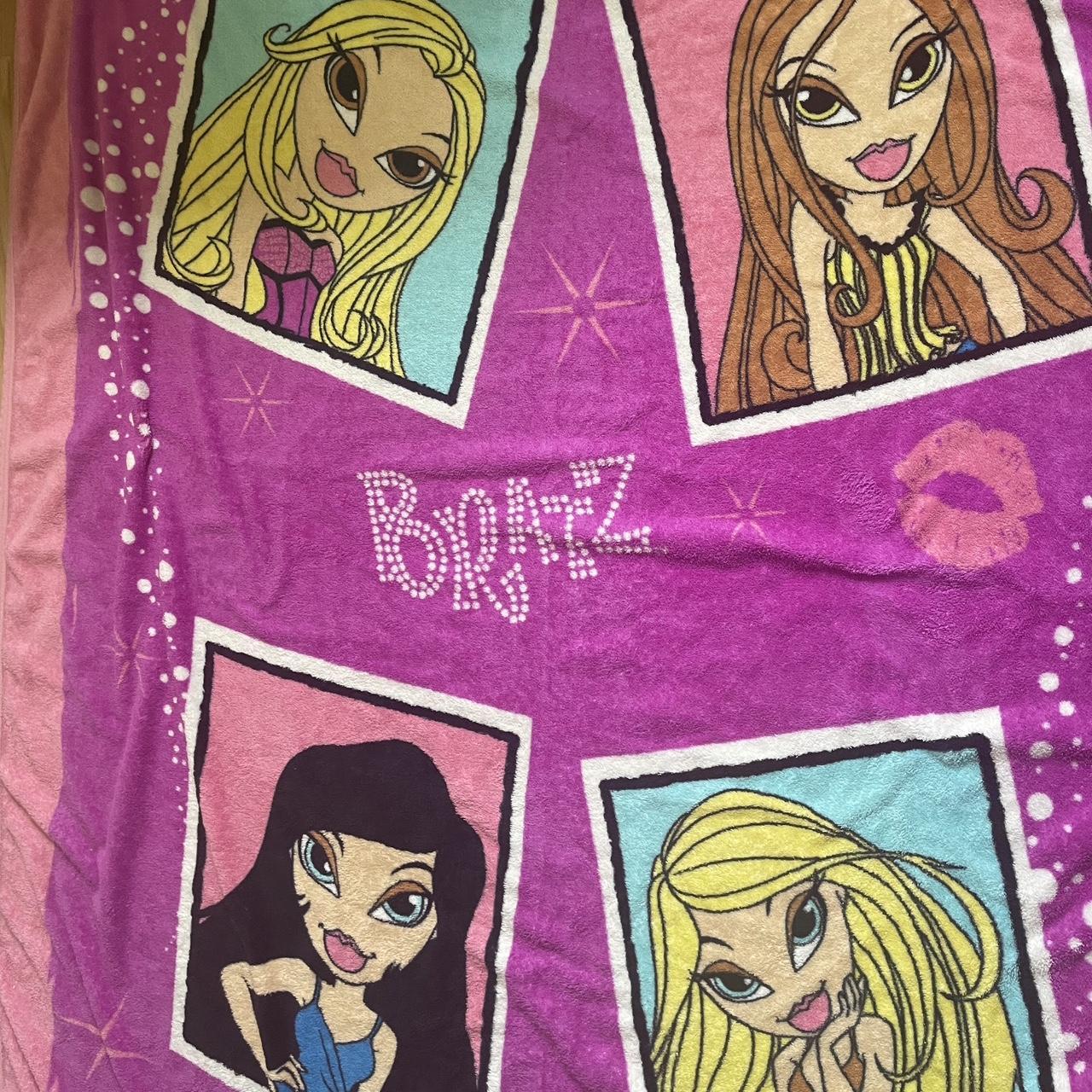 Large Bratz blanket 80 inches x 55 inches. This is... Depop