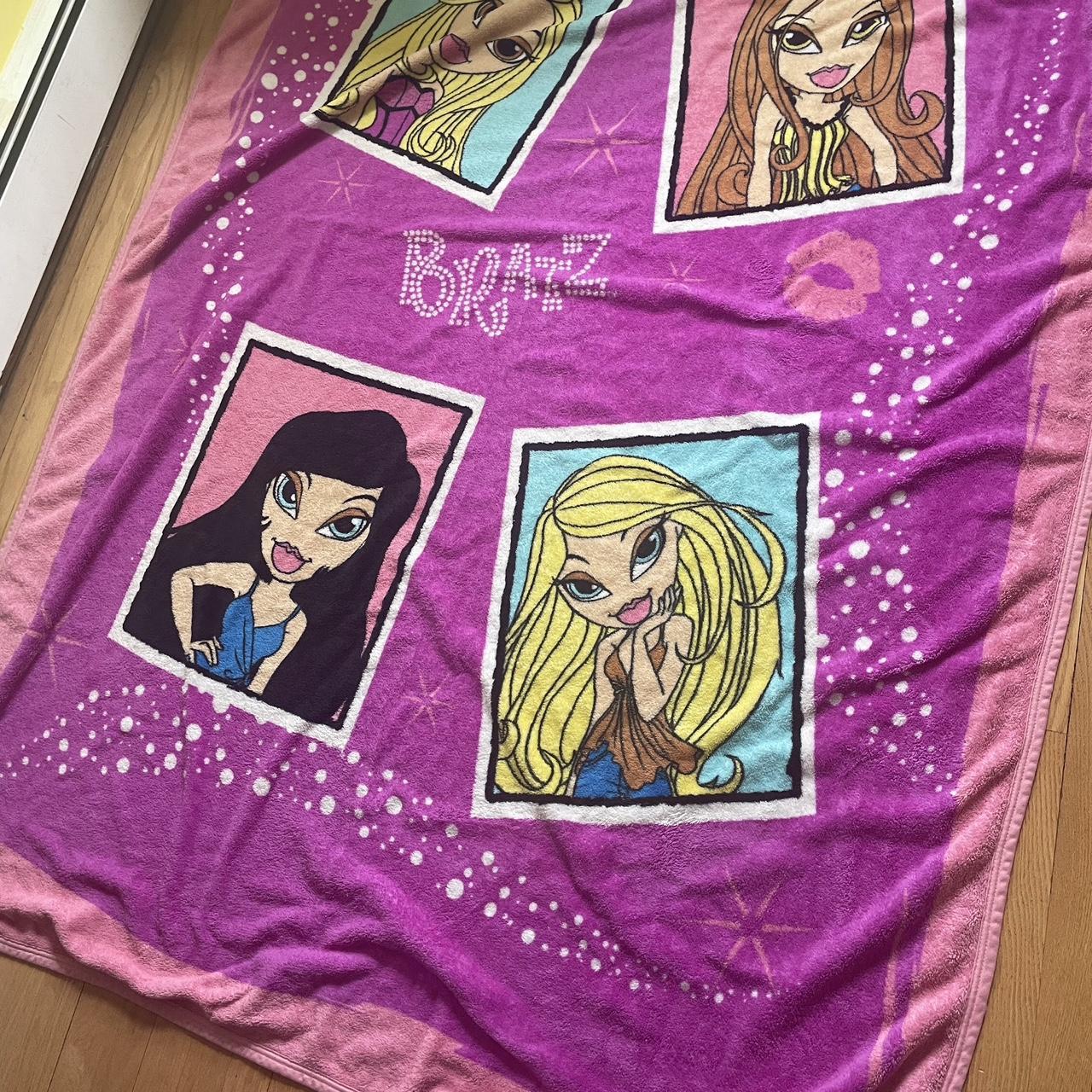 Large Bratz blanket 80 inches x 55 inches. This is... Depop
