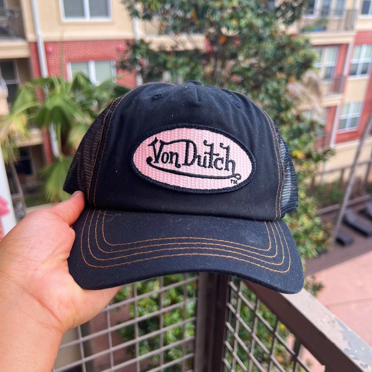 Men's Von Dutch Kustom Made Originals Trucker Mesh Adjustable Cotton Dad  Hat 