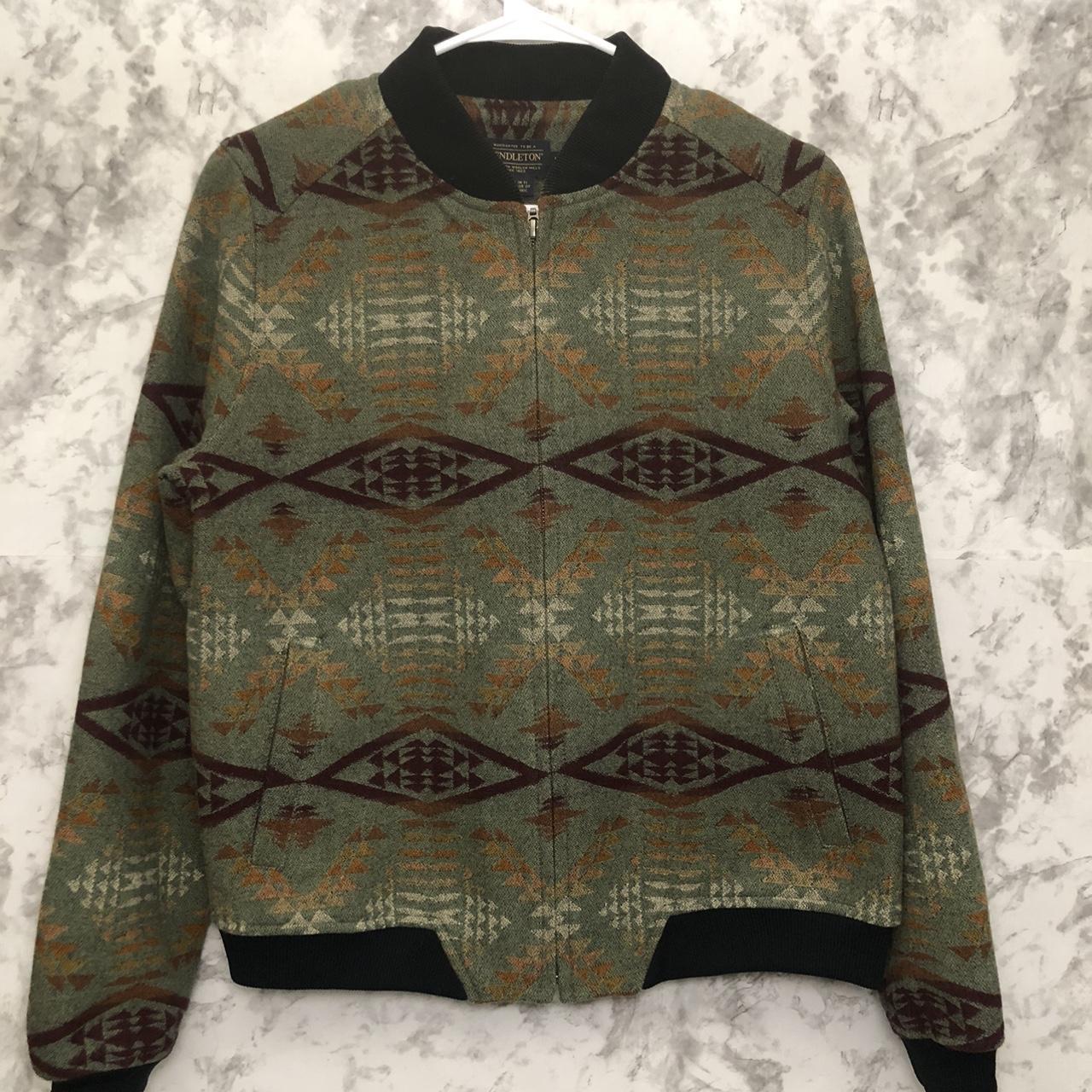 Pendleton Women's Bomber Jacket - Green/Multi - M… - image 1