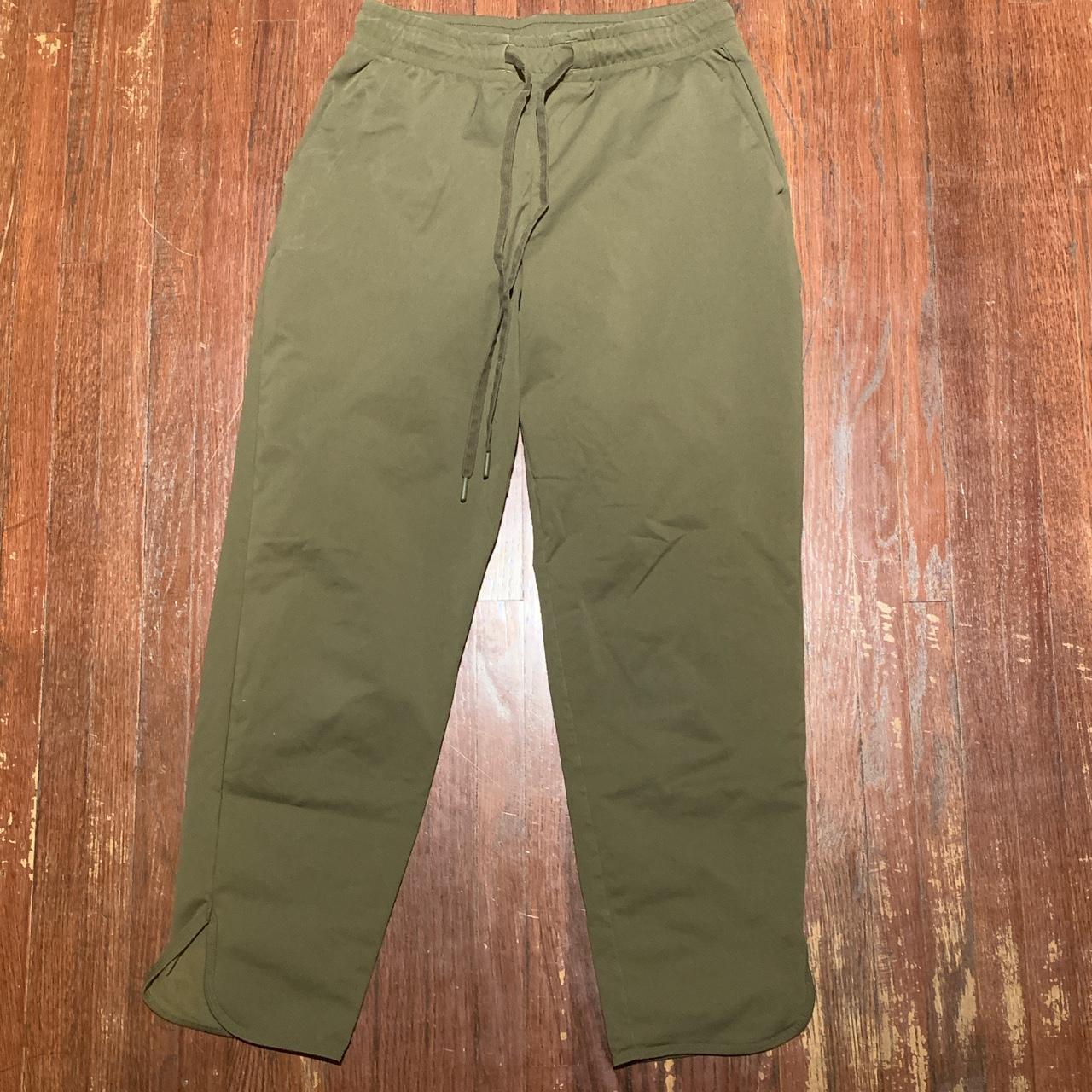 UNIQLO army green, ultra stretch active jogger - Depop