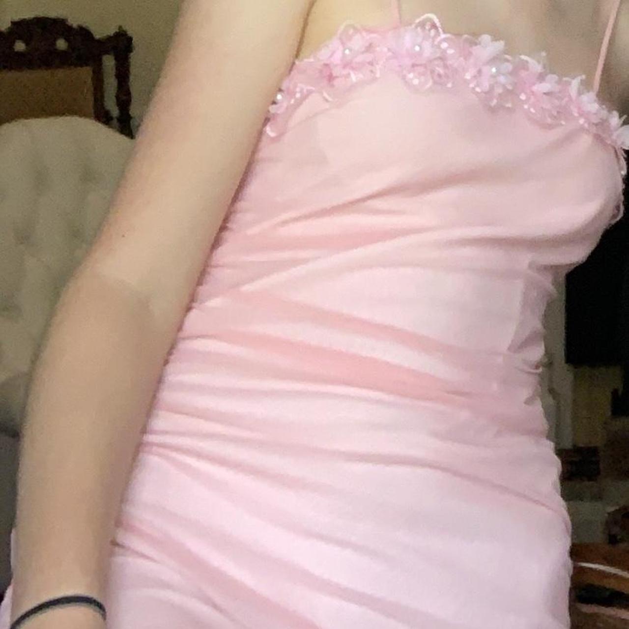 Vintage pink dress. Beautiful dress just don’t wear... - Depop