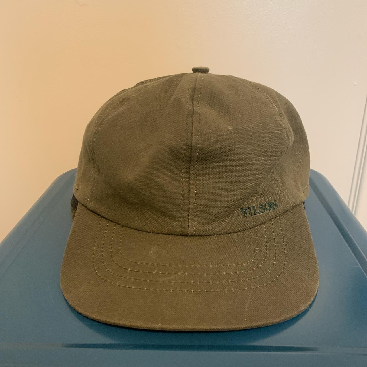 Filson tin cloth hat Size 2XL Wool fold down... - Depop