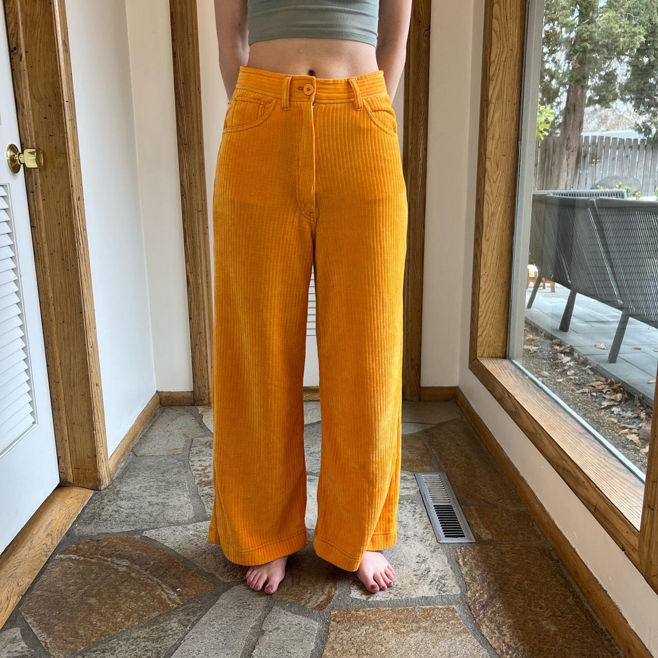 Urban Outfitters Women's Orange Trousers Depop