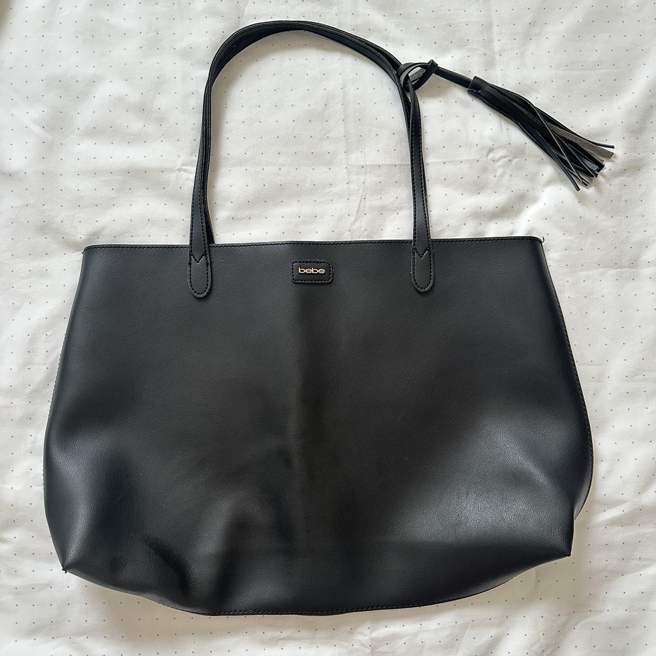 Bebe black tote bag sale