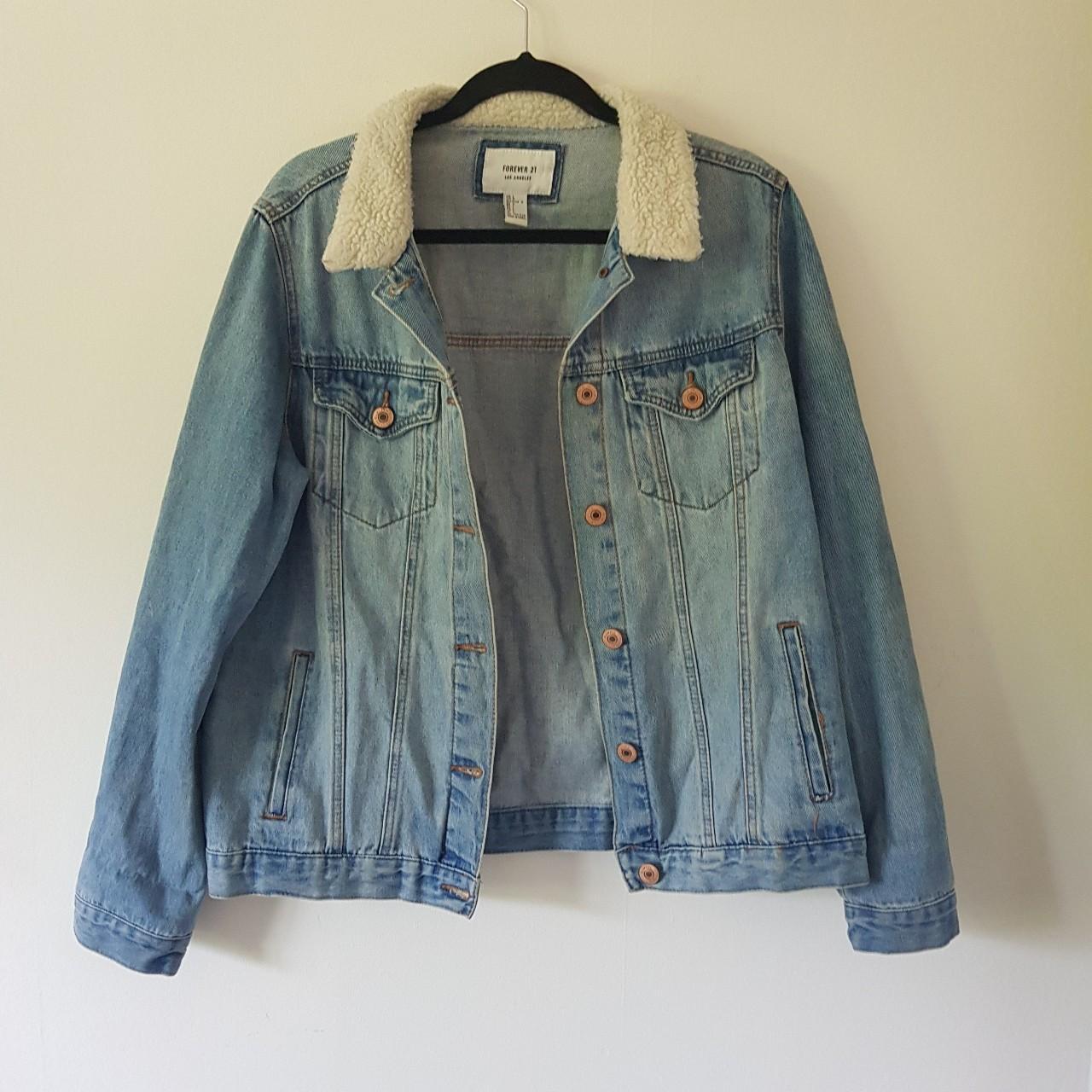 Pearl Forever 21 Trucker Jacket Forever 21 Womens Denim Jacket
