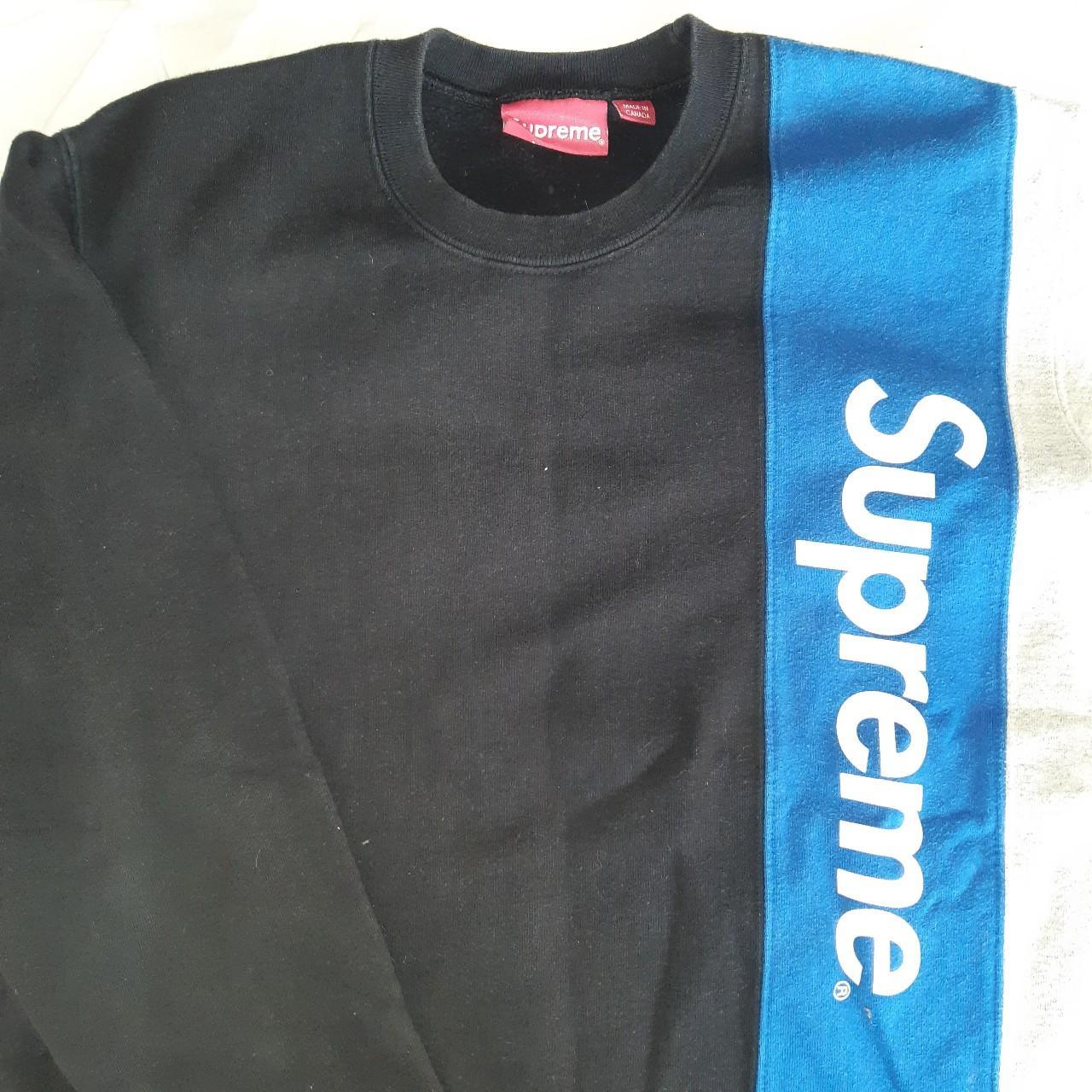 SUPREME SS16 PANELLED CREWNECK (BLACK) OPEN TO | Depop