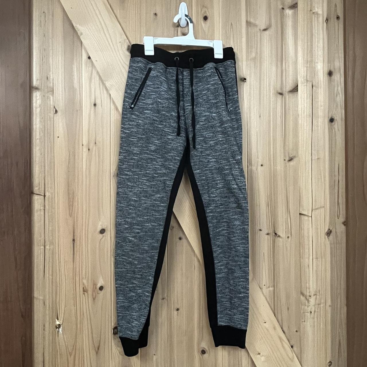 thrifted sweatpants • zipper pockets (one zipper is... - Depop