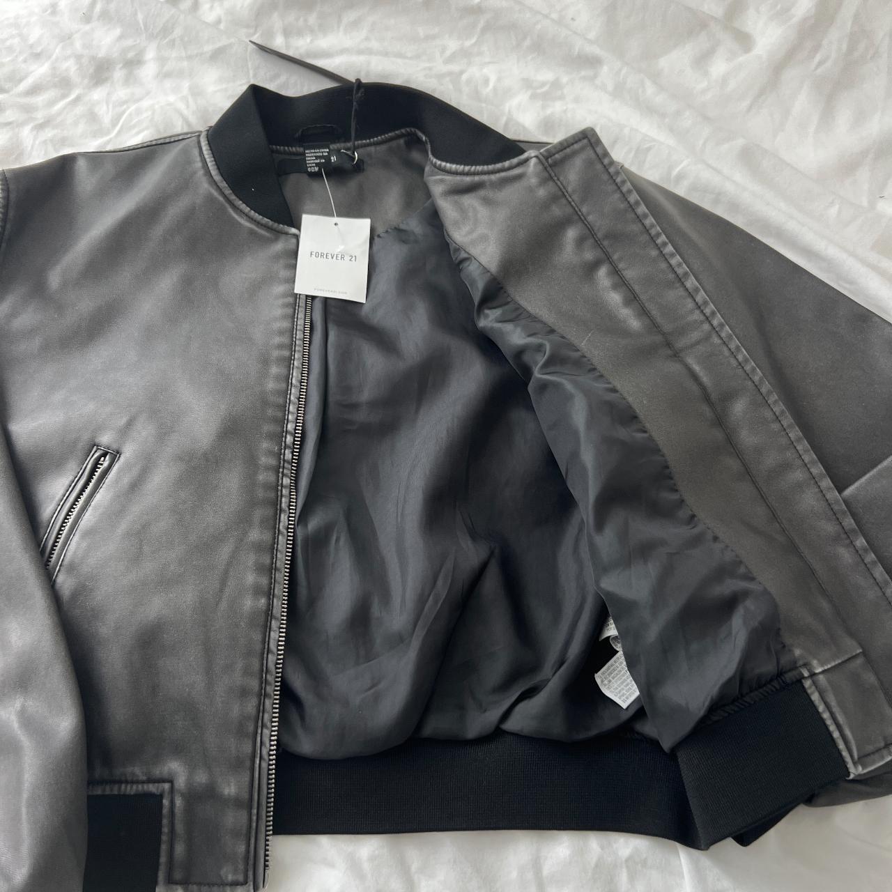 Forever 21 bomber jacket Size small Condition:... - Depop