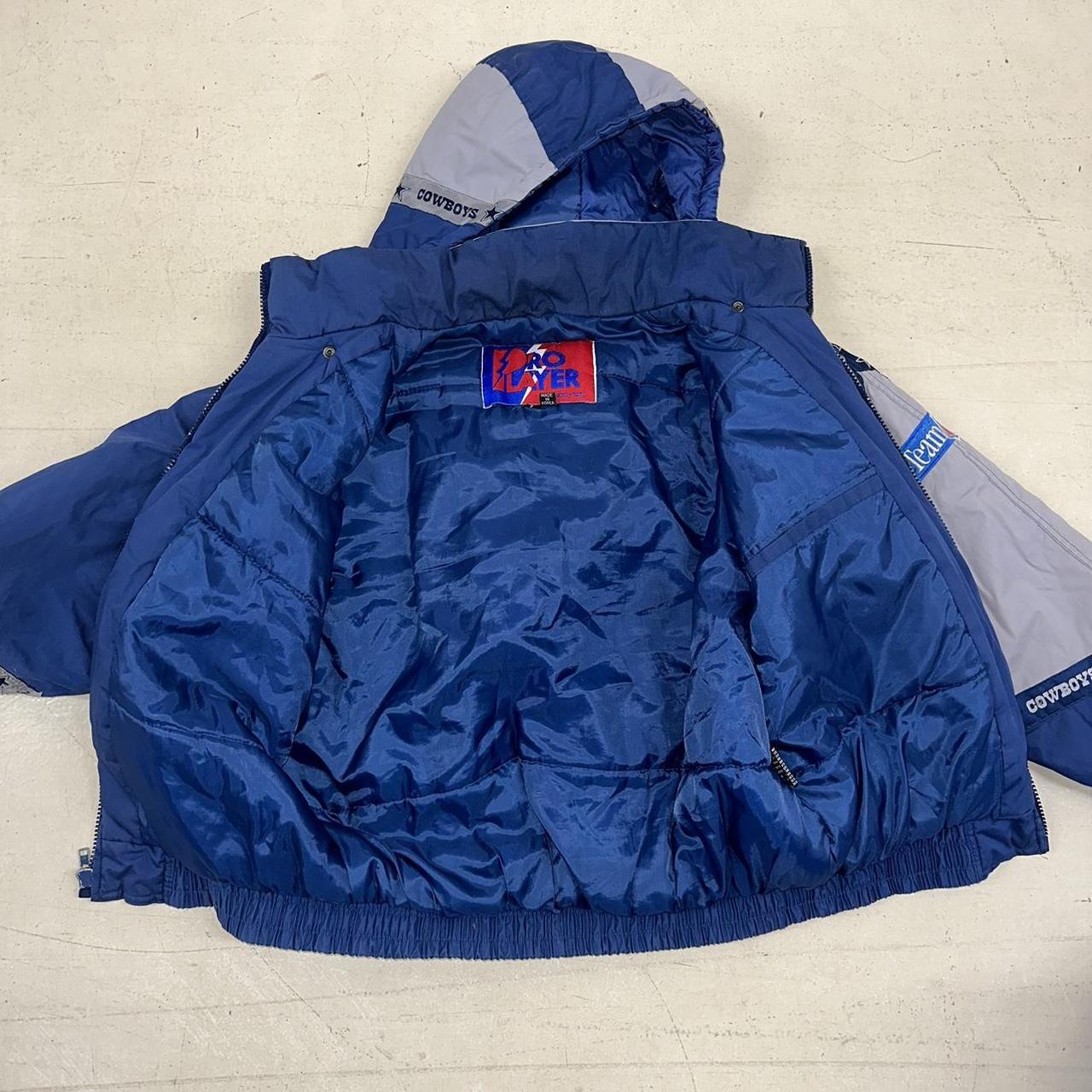 Vintage Dallas Cowboys puffer jacket. Full zip and - Depop