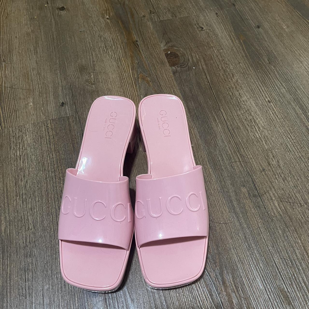 Faux pink gucci shoes Size 9 Bought for 125 - Depop