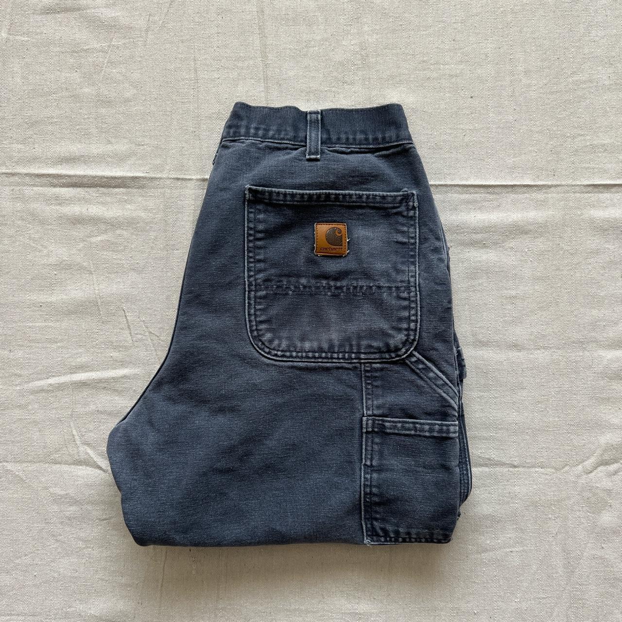 Carhartt Men's Grey Jeans | Depop