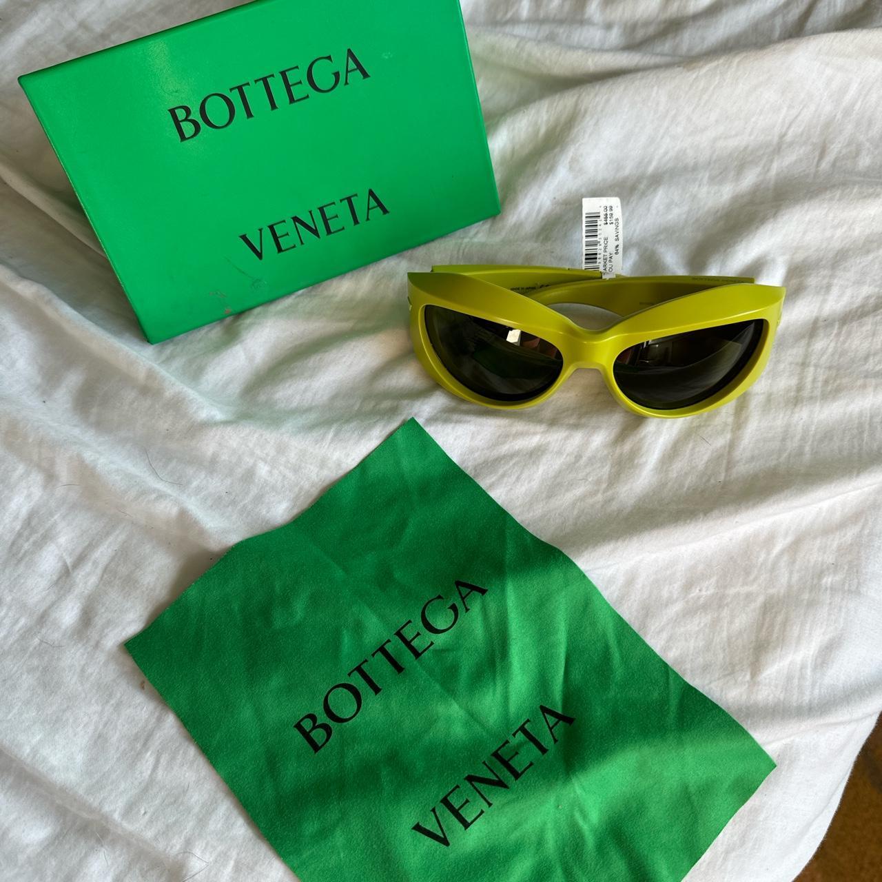 Bottega Green Sunglasses Worn once for a... Depop