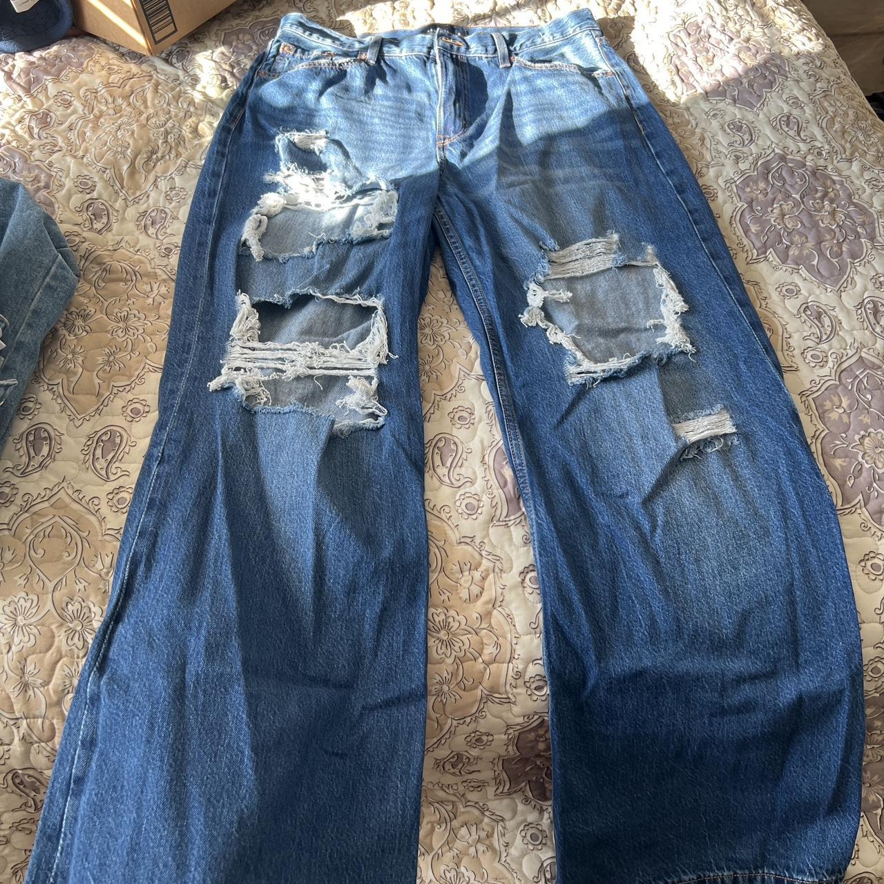 Aeropostale ripped wide leg jeans - Main Image
