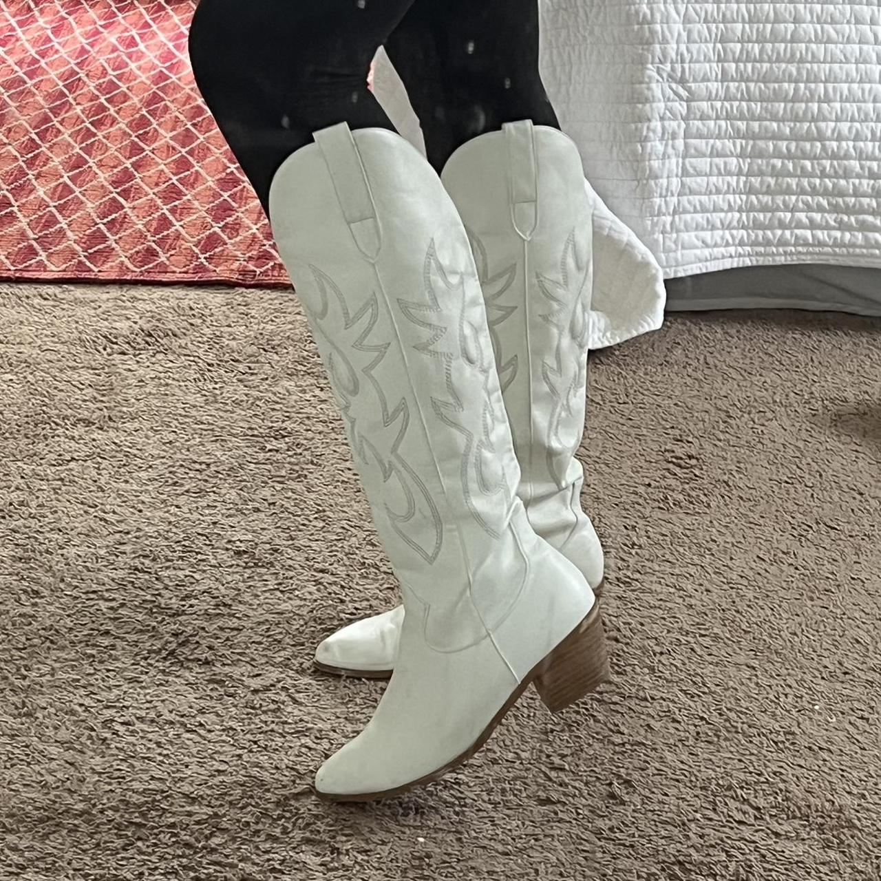 Womens White Boots Depop 0824